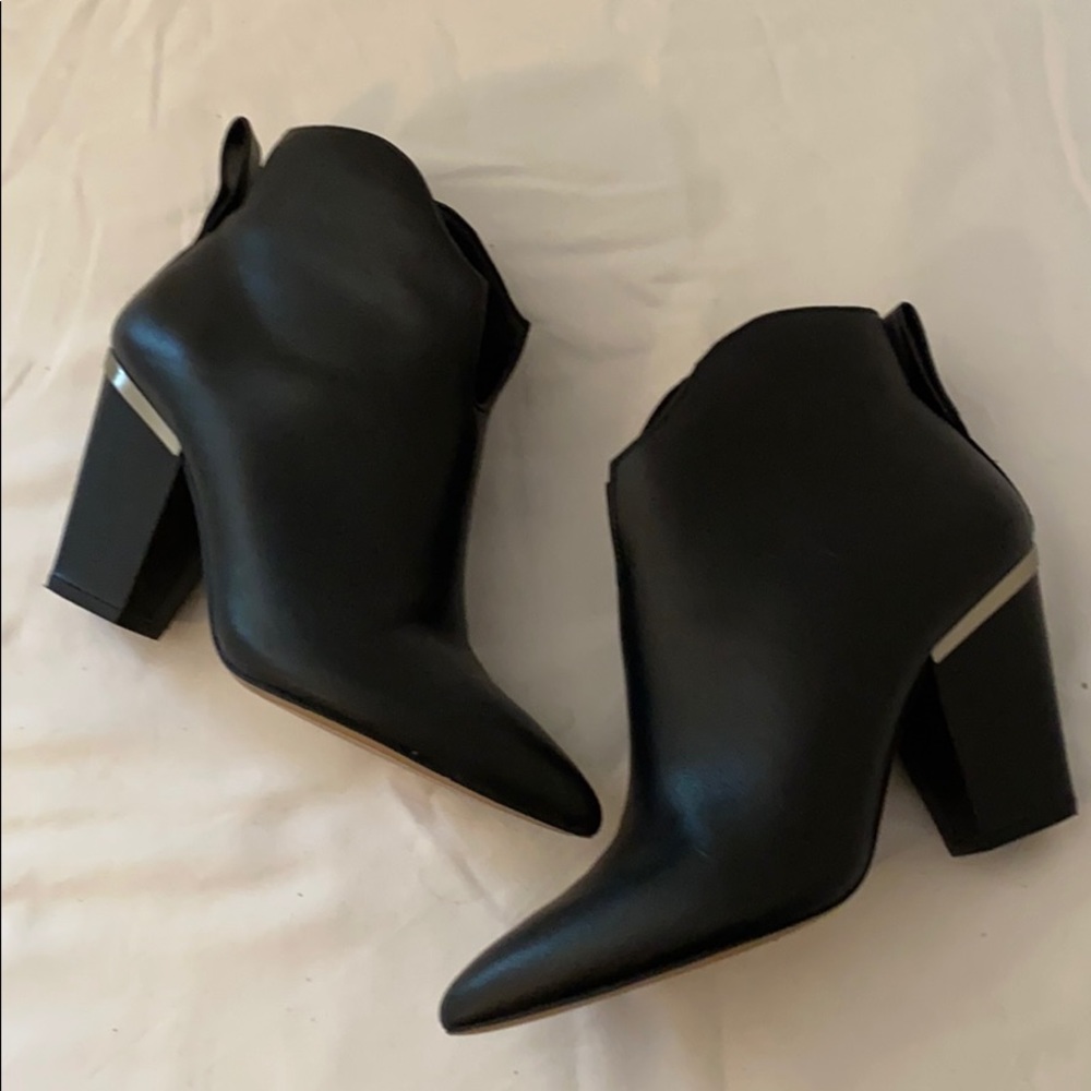1.State leather pointy booties 7